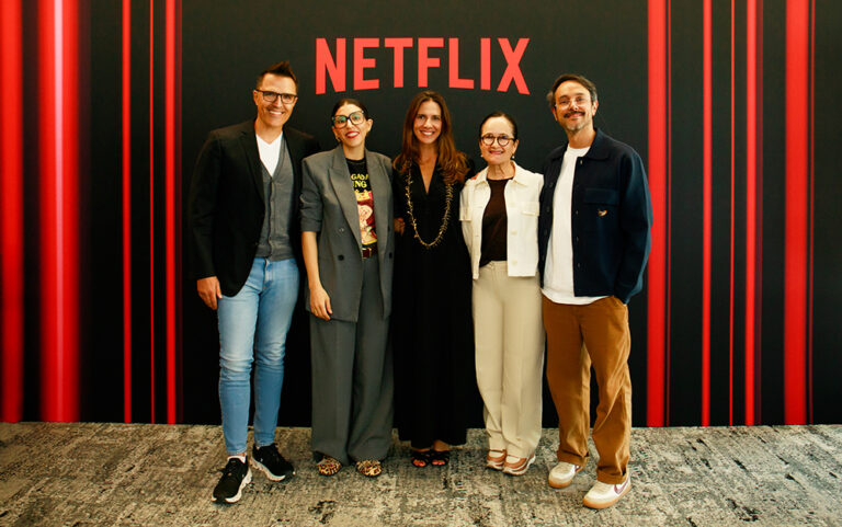 Netflix realñizón el evento En desarrollo nuevas series, con Carolina Leconte y cuatro productores de las series anunciadas en el evento